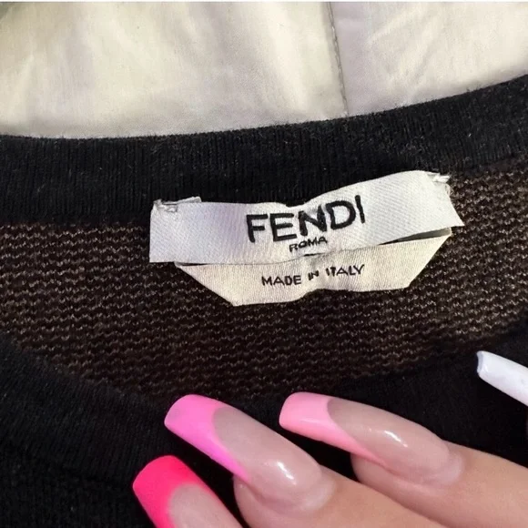 RARE fendi roma knit crop top - Picture 5 of 6